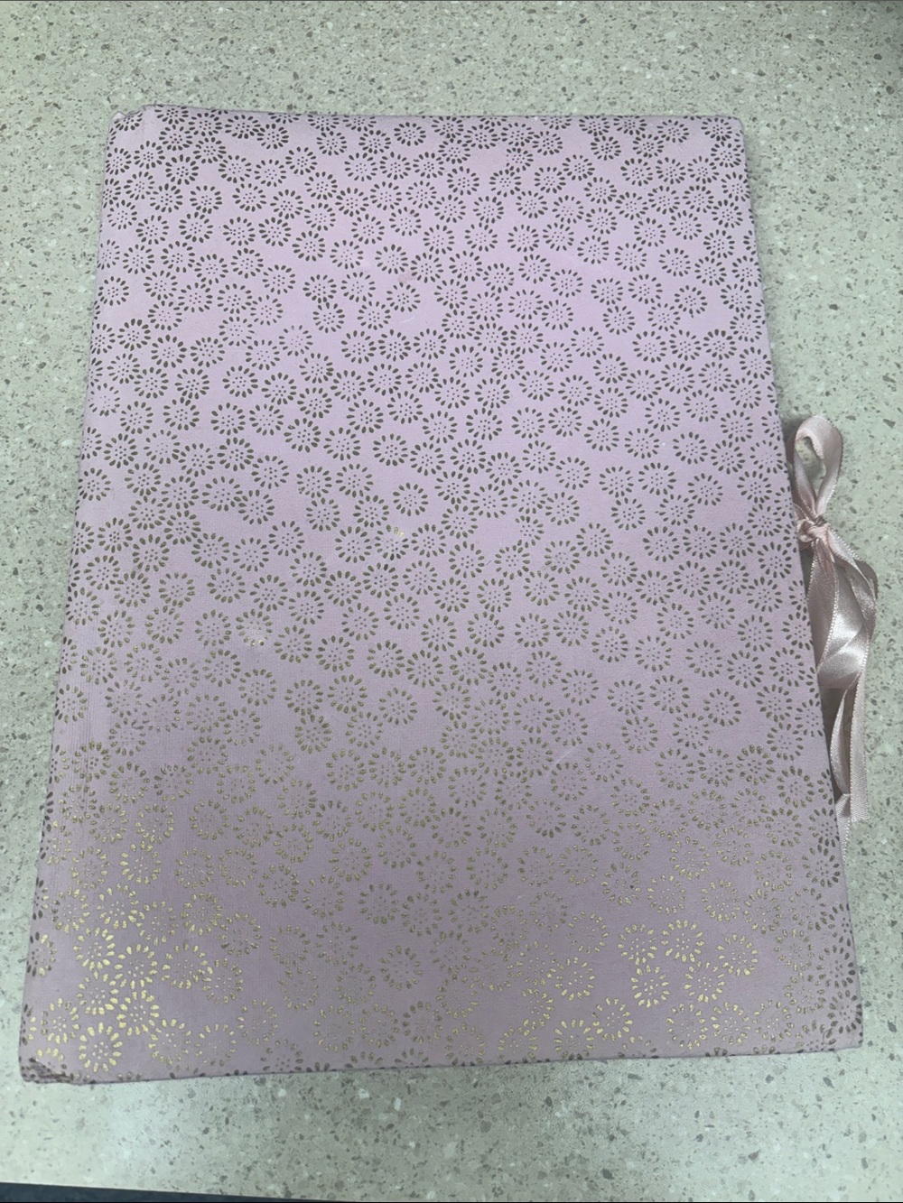 Pink and Gold Scrapbook 9.5 x 13
